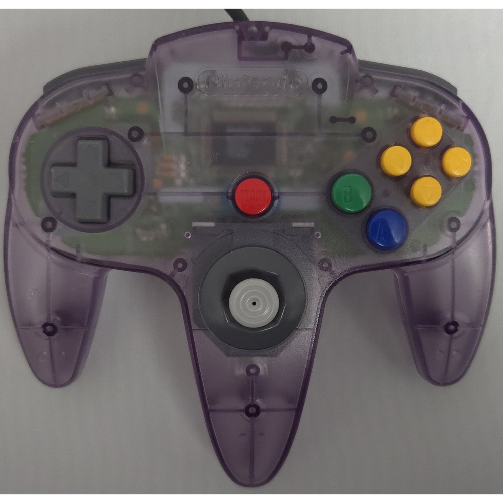 Nintendo NUS-005 N64 Controller Atomic Purple Translucent Kitsch-Bent Joystick